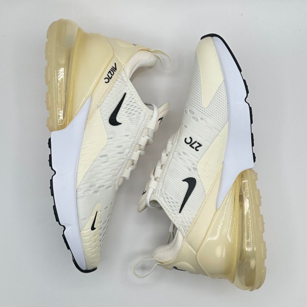 Women's Nike Air Max 270 Sail/Black-Coconut Milk AH6789-124 Size 6.5 NEW - Picture 7 of 8